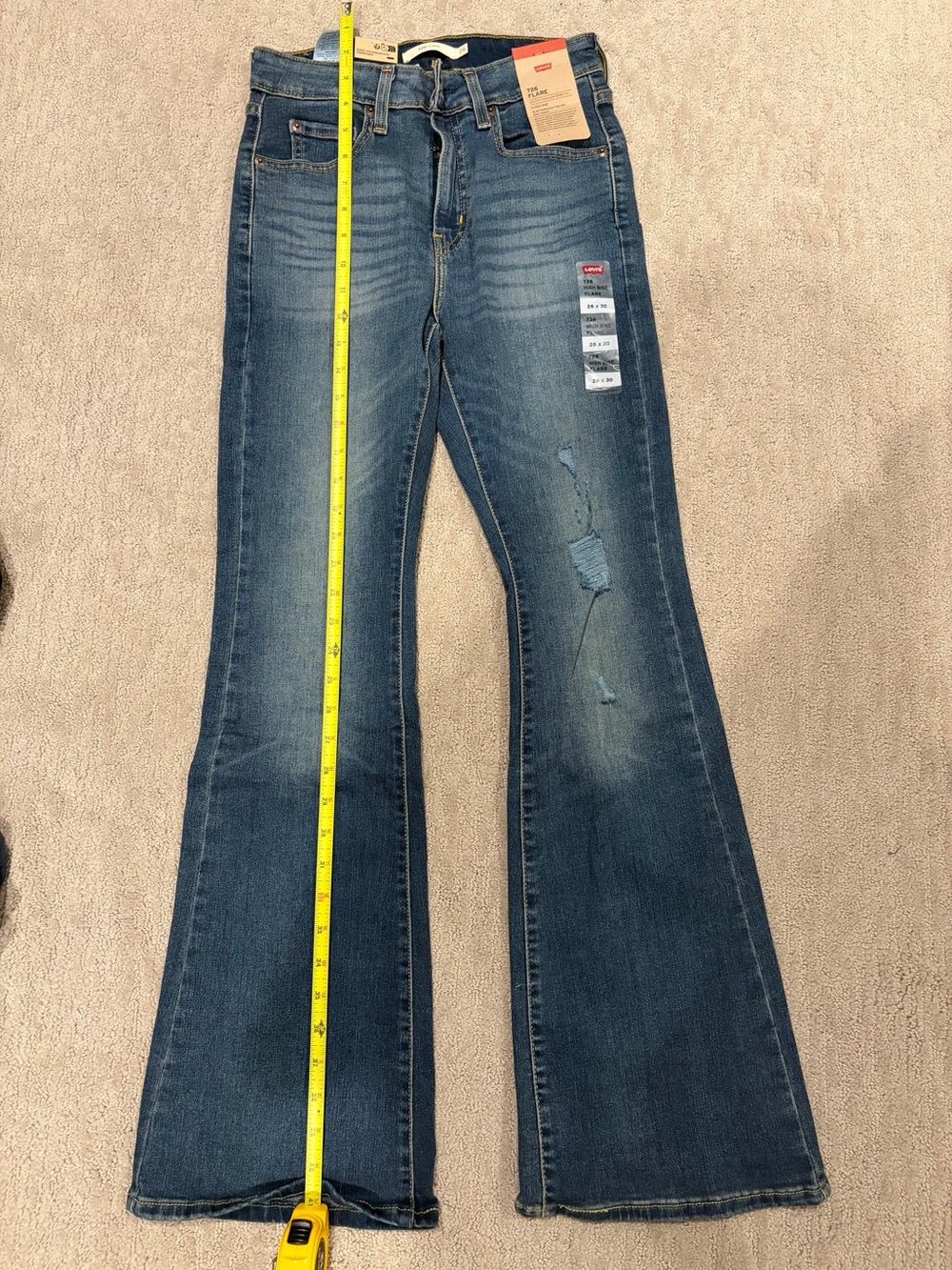 Levi's 726 High-rise Flare Blue Jeans
